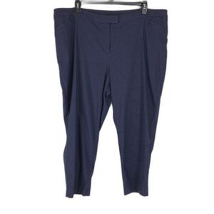 Lane Bryant Straight Leg Pinstripe Dress Pants Women’s Size 28 Pockets Stretch